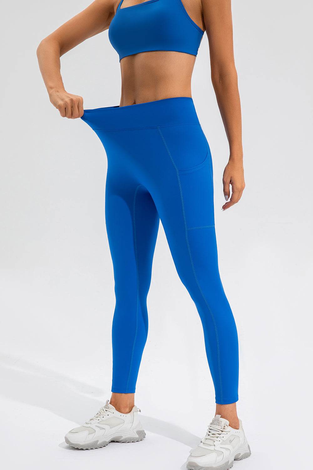 High Waist Active Leggings with Pockets - Hovatok