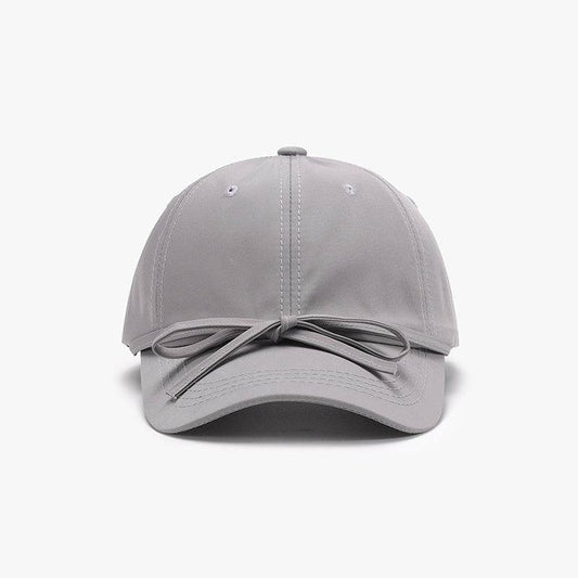 Tied Bow Cotton Baseball Cap - Hovatok