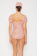Marina West Swim Floral Puff Sleeve One-Piece - Hovatok