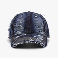 Distressed Adjustable Cotton Baseball Cap - Hovatok