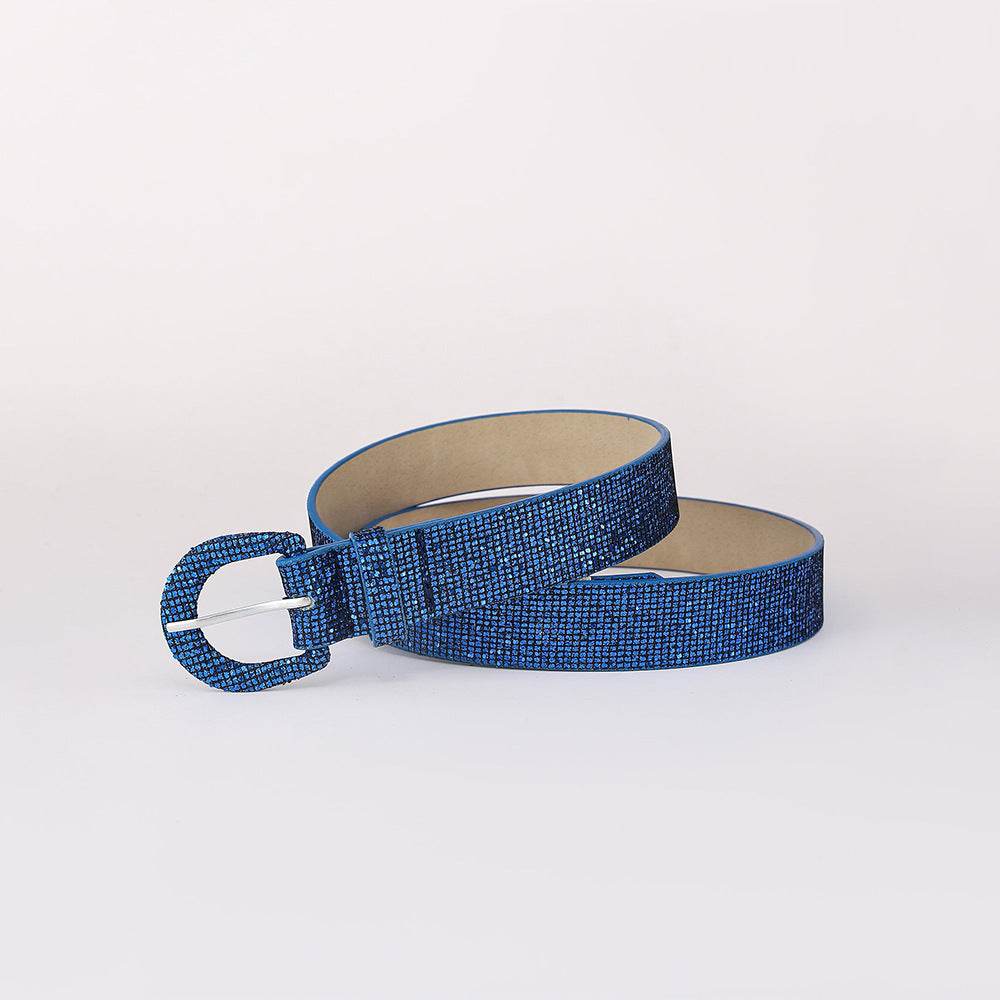 Sequin PU Leather Belt - Hovatok