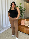 RFM Full Size High Rise Garment Dye Wide Leg Jeans - Hovatok