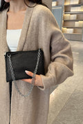 Rhinestone Polyester Chain Crossbody Bag - Hovatok
