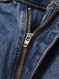 Men's Washed Denim Bermuda Shorts - Hovatok