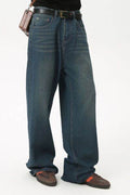 Men's Mid Rise Straight Leg Jeans - Hovatok