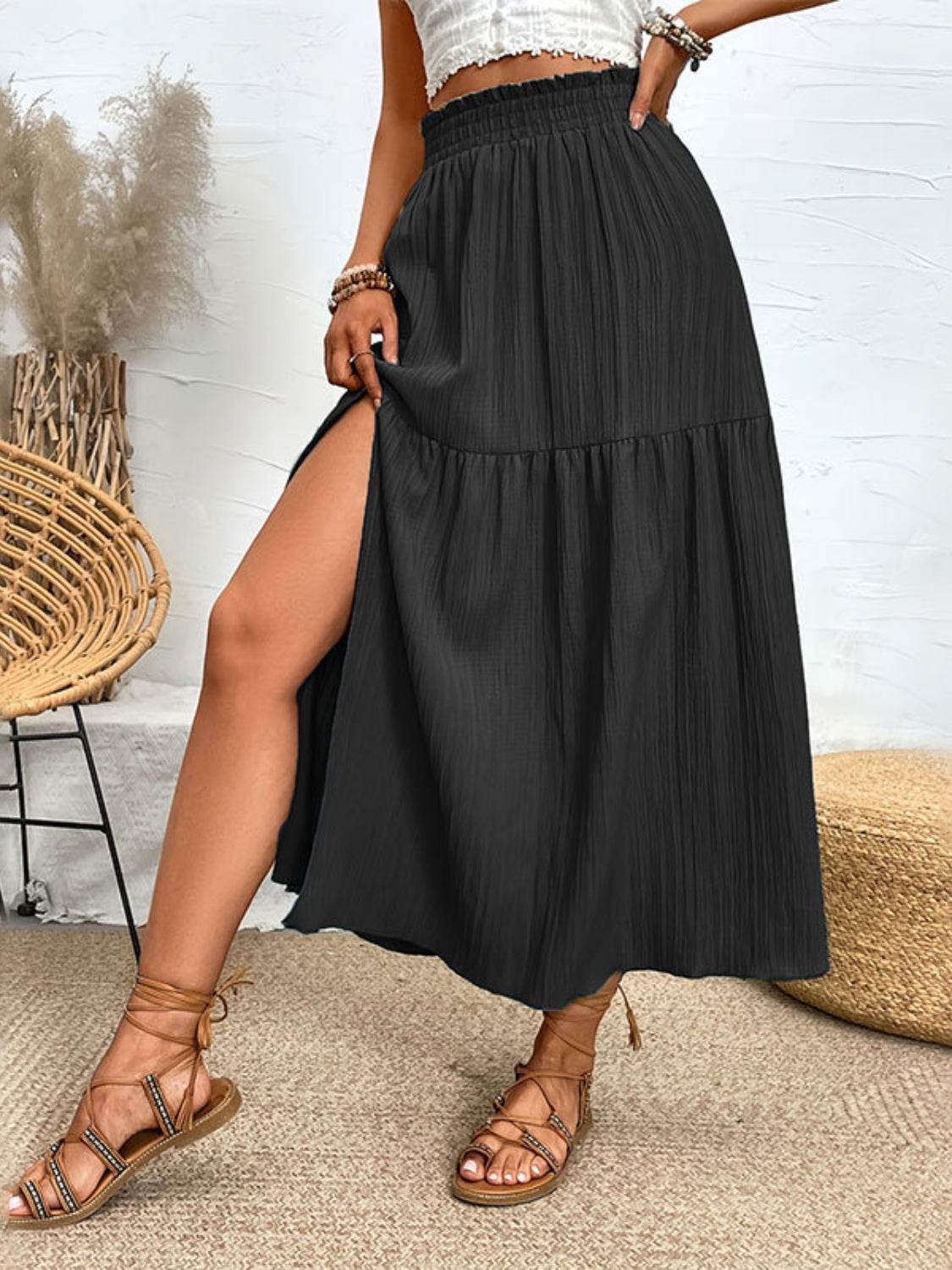 Frill Slit Skirt - Hovatok