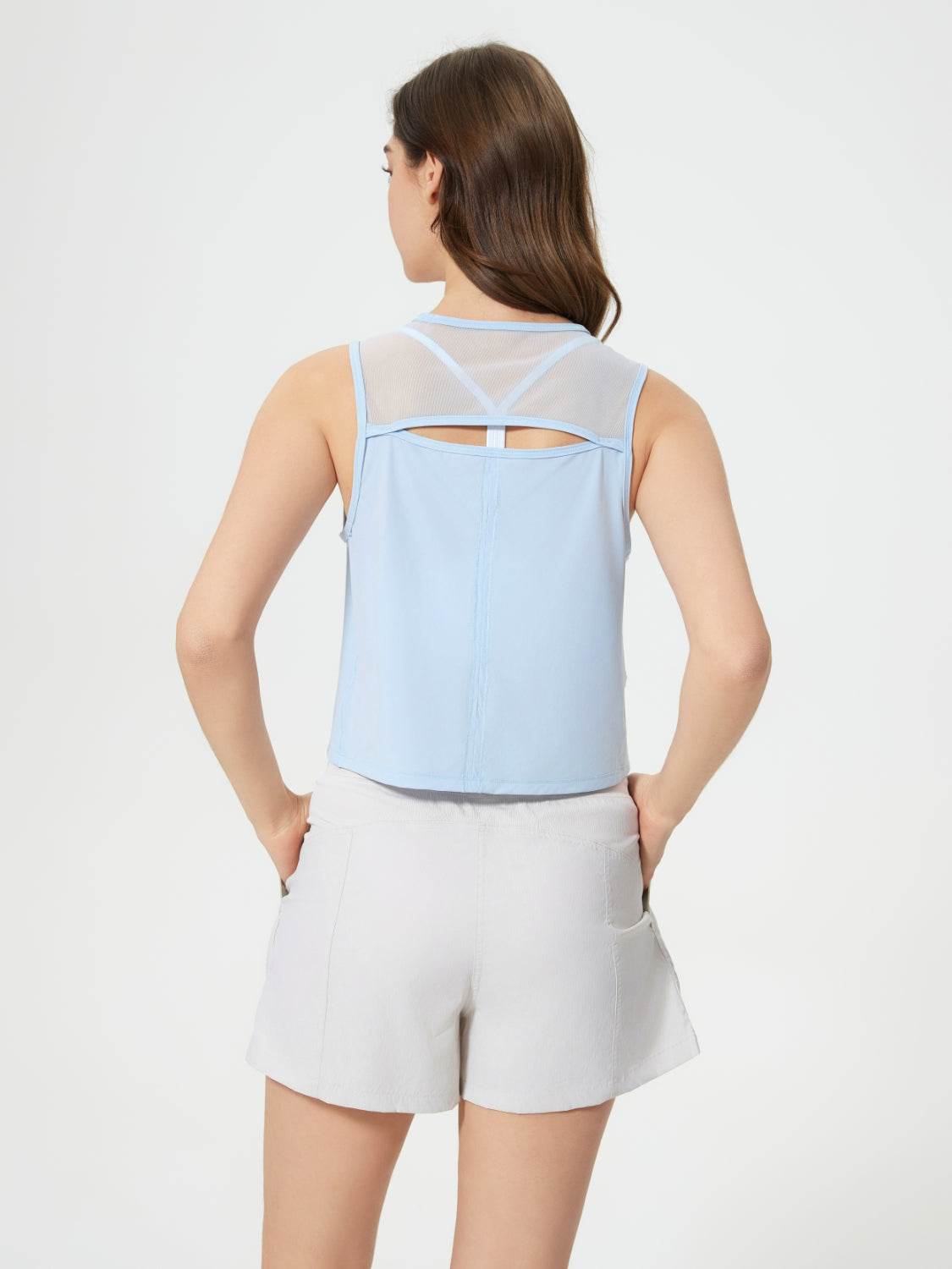 Millennia Round Neck Cropped Active Tank - Hovatok