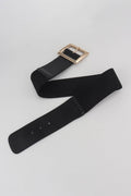 Rectangle Buckle Elastic Wide Belt - Hovatok