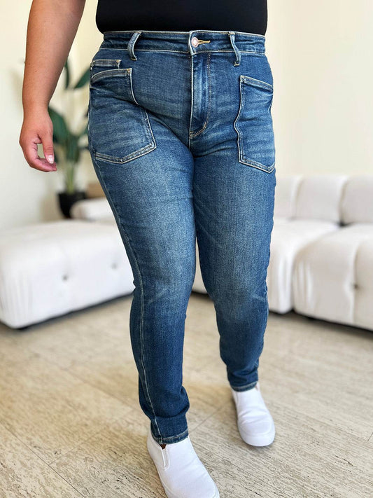 Judy Blue Full Size High Waist Skinny Jeans - Hovatok