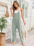 V-Neck Spaghetti Strap Jumpsuit - Hovatok