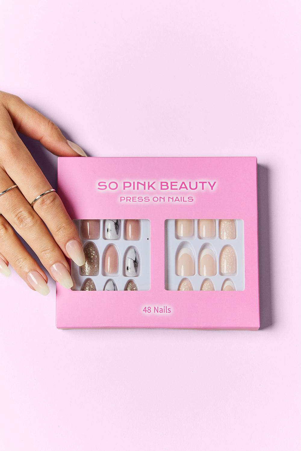 SO PINK BEAUTY Press On Nails 2 Packs - Hovatok
