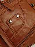 PU Leather Adjustable Strap Shoulder Bag - Hovatok