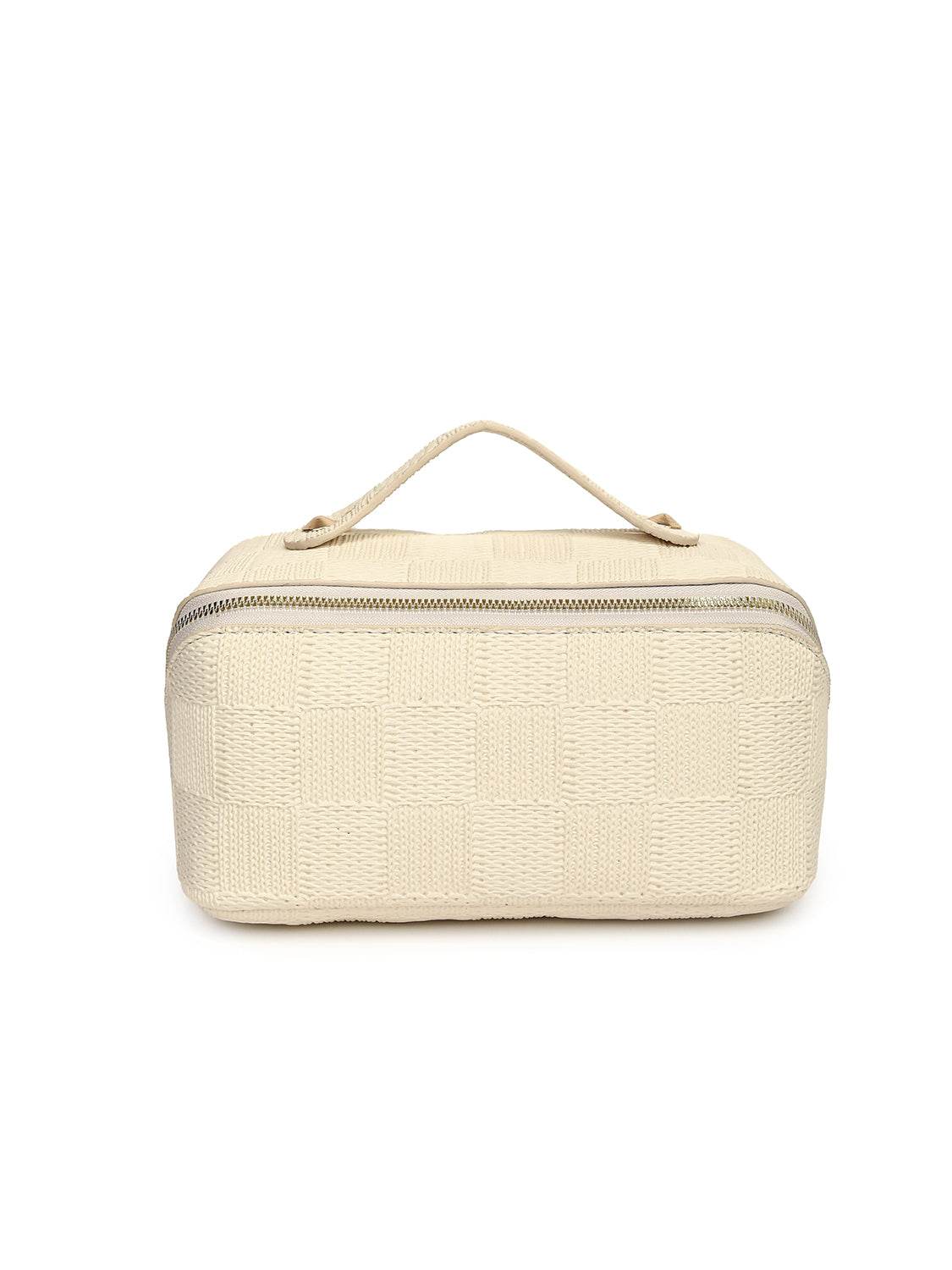 Texture PU Leather Cosmetic Bag - Hovatok