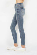 Judy Blue Full Size Tummy Control Contrast Wash Skinny Jeans - Hovatok