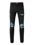 Men's Distressed Skinny Jeans - Hovatok
