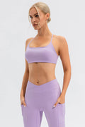 Crisscross Spaghetti Strap Active Cami - Hovatok