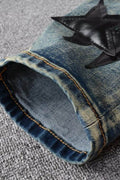 Men's Washed Star Slim Jeans - Hovatok