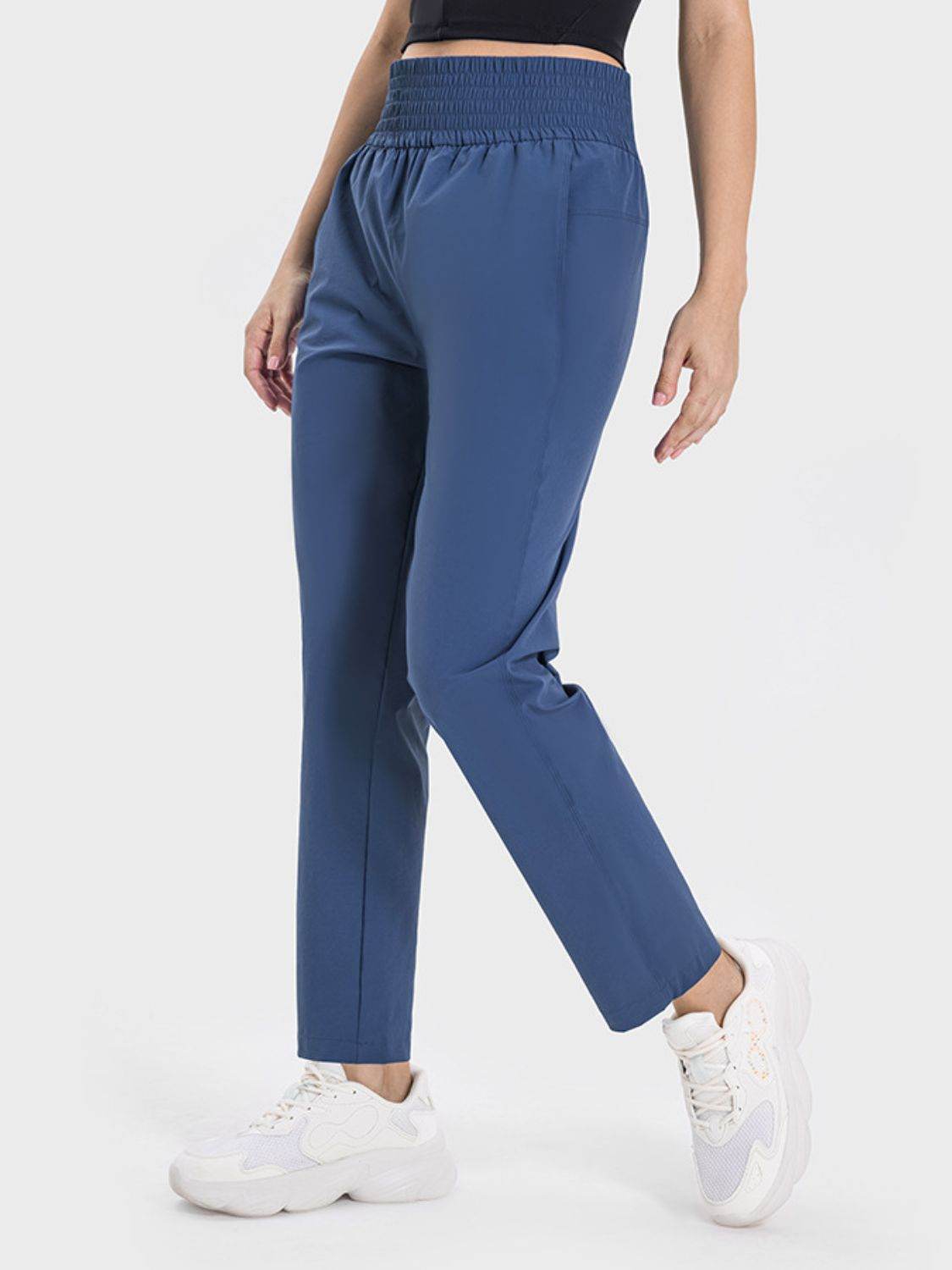 Millennia Pocketed High Waist Active Pants - Hovatok