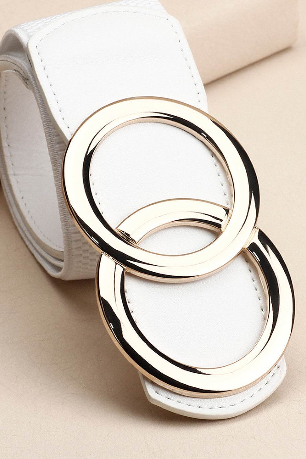 Zinc Alloy Buckle Elastic PU Belt - Hovatok