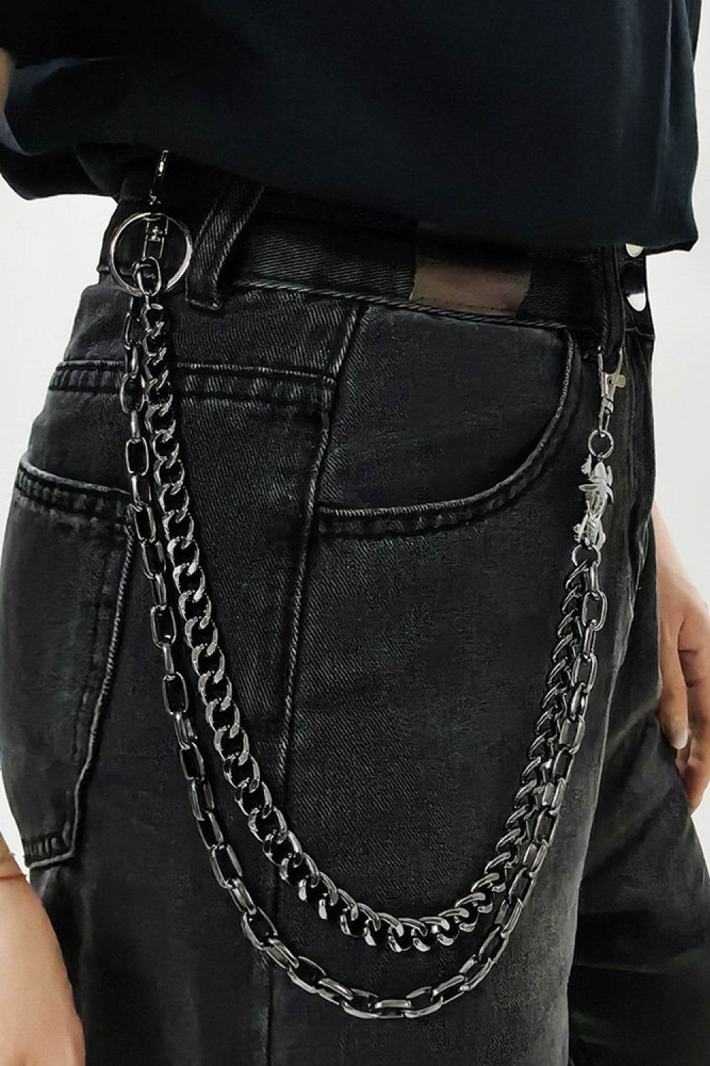 Treasure Point Shape Double Layer Alloy Belt - Hovatok
