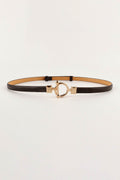 Toggle Buckle Skinny PU Belt - Hovatok