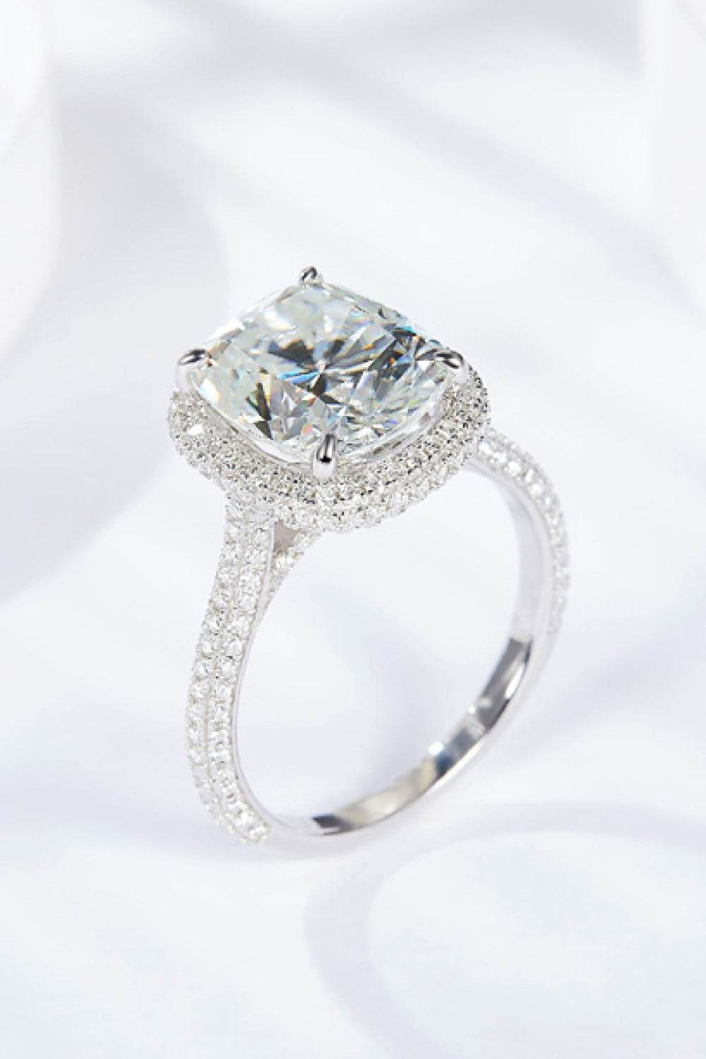 Adored 6 Carat Moissanite Halo Ring - Hovatok