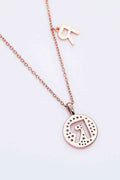 Adored Moissanite K to T Pendant Necklace - Hovatok