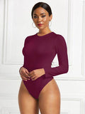 Round Neck Long Sleeve Bodysuit - Hovatok